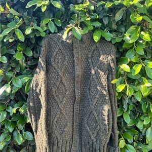 Scotch & Soda Dark Green Cable Knit Cardigan